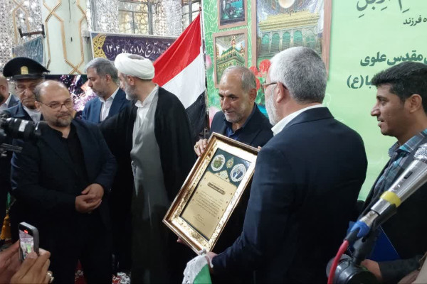 حضور تولیت آستان مقدس علوی در حرم مطهر حضرت سبزقبا(ع) دزفول